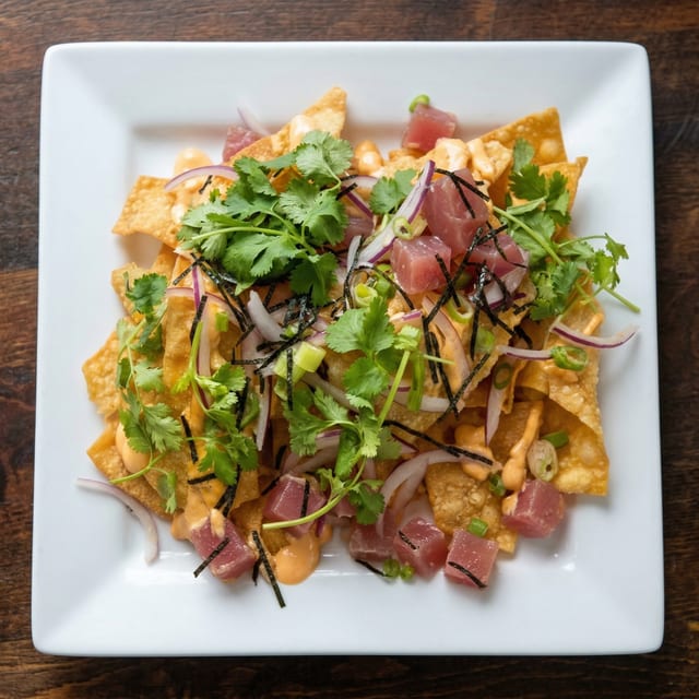 Thai Style Poke Nacho.